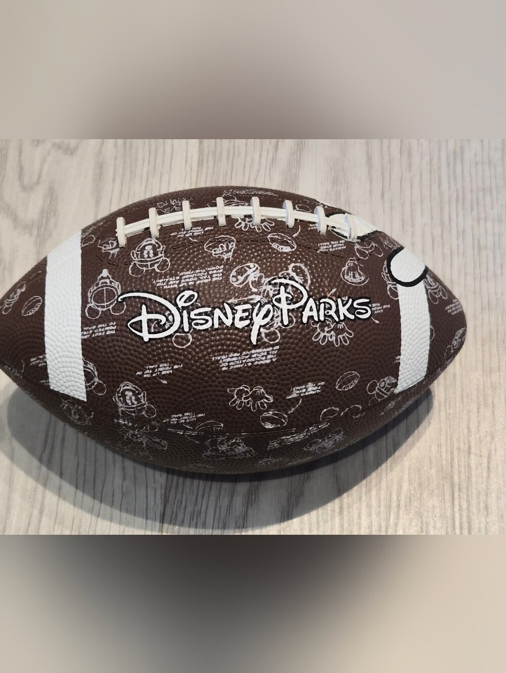 Disney Parks Brown and White Kids Football